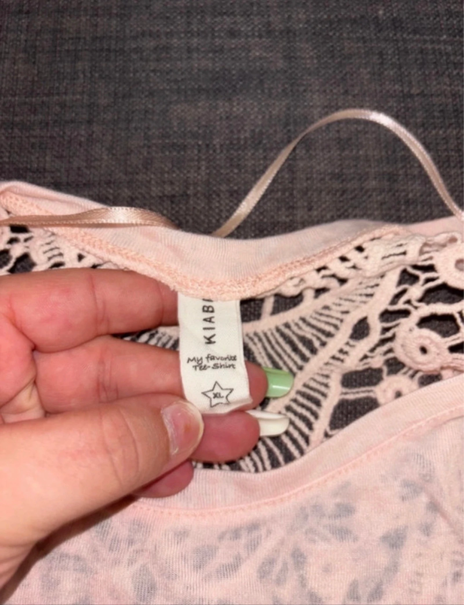 T-shirt rosa claro tamanho XL – photo 4